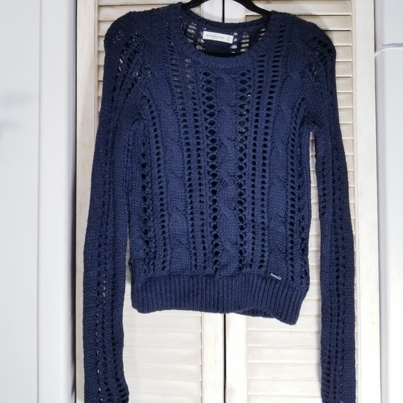 Abercrombie & Fitch Navy Sweater XS - Picture 3 of 5